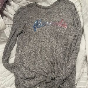 Girls gray sweater top